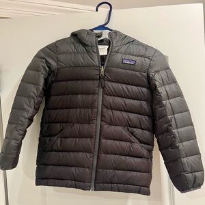 Kids' Reversible Down Sweater Jacket, Size S, 7-8